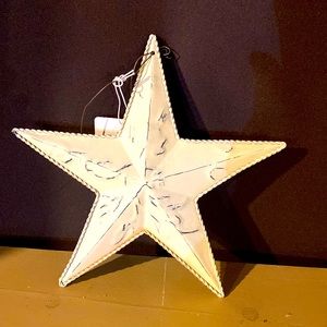 White hanging star